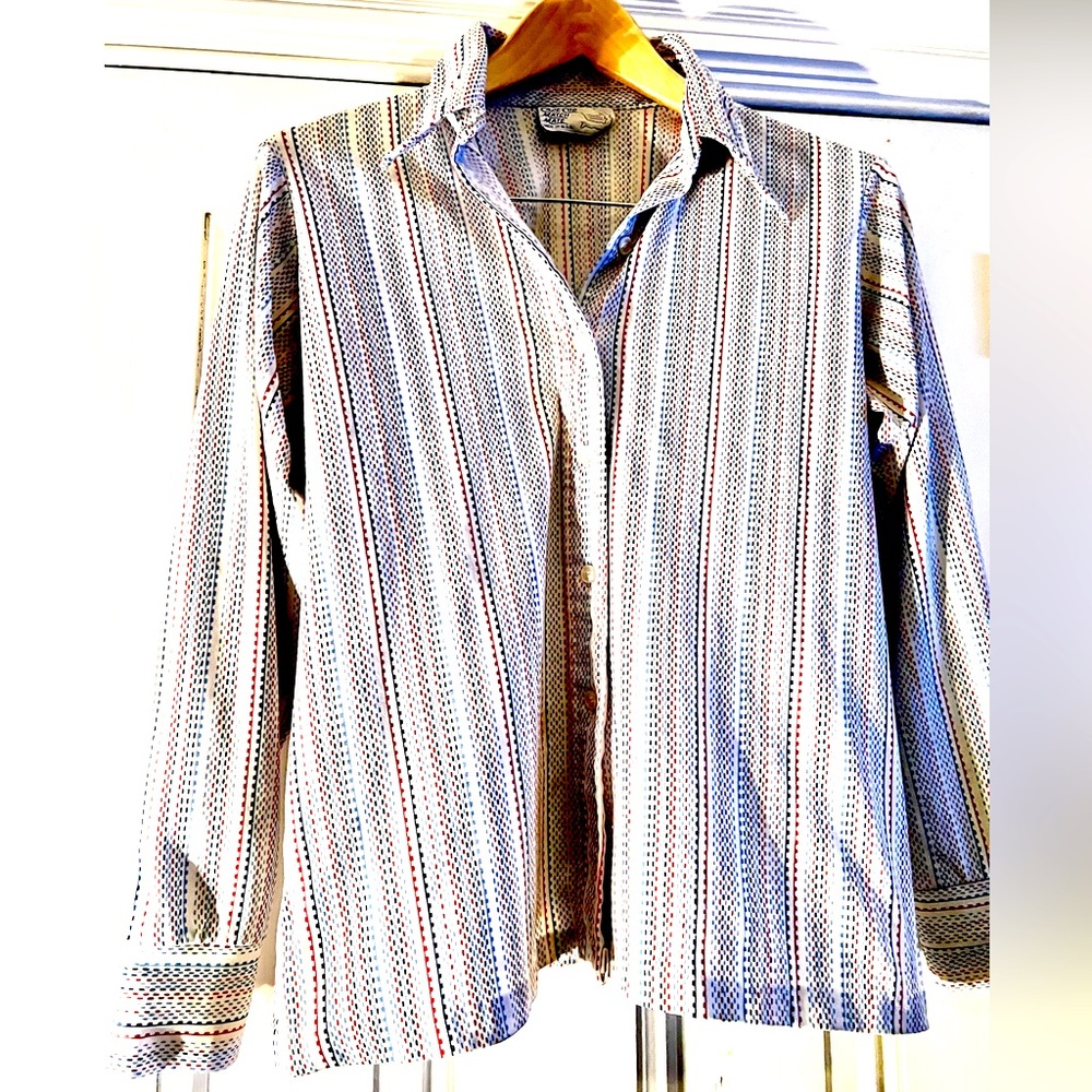 Cape Cod Match Mate Vintage 70/80’s Blouse Red,White & Blue